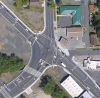 Aerial photograph of US 95/State Highway 8