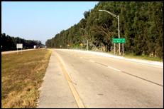 Figure 7. Four-lane section at Okeechobee Road